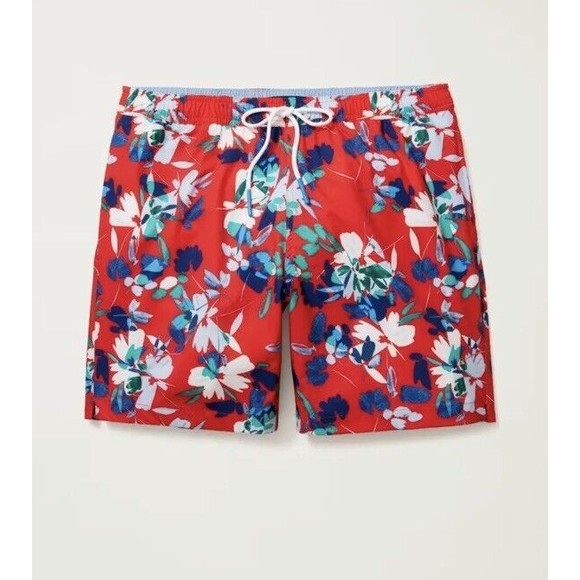 Bonobos Men’s Riviera Recycled Swim Trunks Shorts Rio Floral Printed Sz XL - Picture 1 of 11